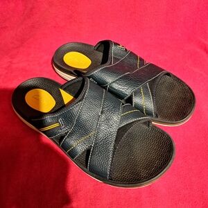 Casual Black Sandals by Clarks
